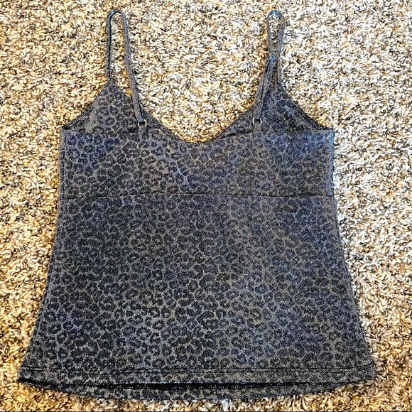 Sparkly Animal Print Cropped Cami - Picture 2 of 2
